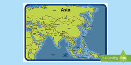 Asia Map Worksheets Twinkl Learning Resources Twinkl