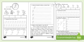 Trasarea literei O de mână Fișă de activitate