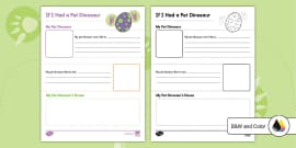 Dinosaur Themed Writing Activity Pack Teacher Made