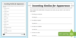 Metaphors Or Similes Ks Worksheet Teacher Made Twinkl