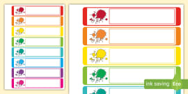 Literacy Themed Editable Gratnells Tray Labels Tray Labels