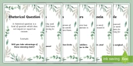 Botanical Themed Punctuation Display Posters English Ks