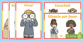 Classroom Instructions Display Posters Spanish Twinkl