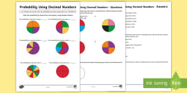 Probability Fractions Display Poster