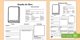 Ficha de actividad Marcapáginas para el Día del Libro