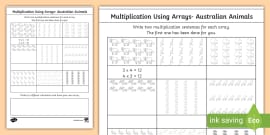 Year Arrays Homework Worksheet Ages Teacher Made