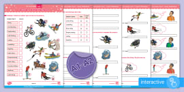 Free Esl Curriculum Level Lesson Worksheet Twinkl