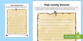 Powrótd do szkoły List do mojego nauczyciela Karta pracy