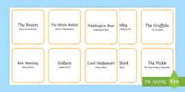 Character Book Matching Game