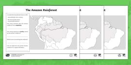 Amazon Rainforest Fact File Template Teacher Made Twinkl