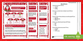 Ks Saint Nicholas Differentiated Reading Comprehension Activity