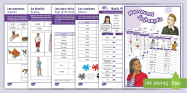 French Adjectives Activity Sheet Twinkl