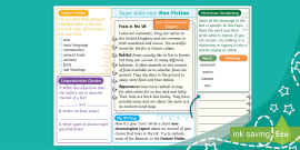 KS2 Wolves Non Chronological Report Writing Frame Twinkl