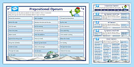 ISPACE Openers Word Mat Pack Teacher Made Twinkl