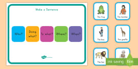 FREE Phase 2 Sentence Building Cards Teacher Made