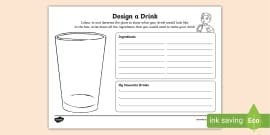 Design A Smoothie Worksheet Teacher Made Twinkl