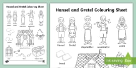 Hansel And Gretel Colouring Sheets Lehrer Gemacht Twinkl