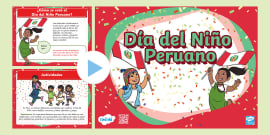 FREE Banner Feliz día del niño peruano teacher made