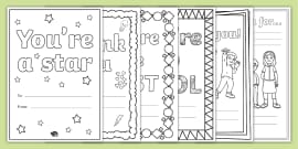 Kindness Colouring Bookmark Teacher Made Twinkl