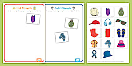 Hot And Cold Sorting Activity Teacher Made Twinkl