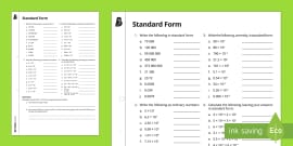 Writing Standard And Expanded Form Differentiated Worksheet Worksheets