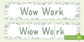 Botanical Themed Question Words Display Posters