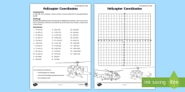 Year 6 Cartesian Plane Activity Pack Plotting Coordinates