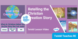 Christian Creation Story Word Mat Teacher Made Twinkl