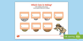 Coin Ordering Cut And Paste Worksheet Worksheet