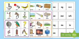 Phase 3 Phonics Qu Ch Sh Th Ng Bingo Game Teacher Made