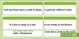 Phase 3 Sentence Building Cards Teacher Made Twinkl