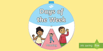 Days Of The Week Months Of Year Kirfs Primary Resources