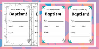 Baptism Worksheets Christian Ed Resources Twinkl Usa