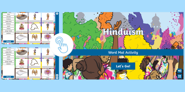 Hinduism Interactive Word Mat Activity Twinkl