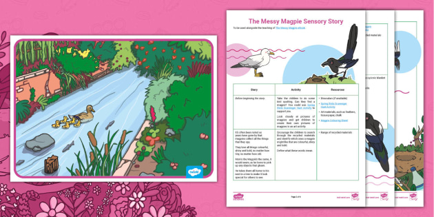 The Messy Magpie Sensory Story Teacher Made