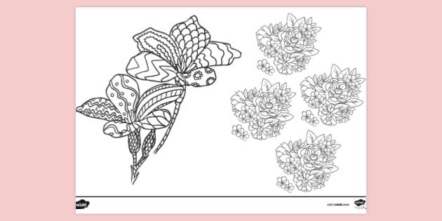 Mindfulness Colouring Page Colouring Sheets Teacher Made