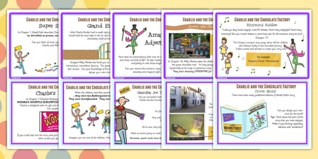 Challenge Cards To Support Teaching On Charlie And The Chocolate Factory