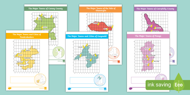 Welsh Cities And Counties Map Activity