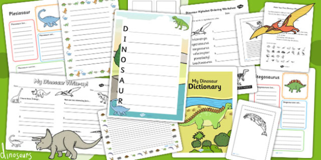 Dinosaur Themed Writing Activity Pack Write Writing Literacy