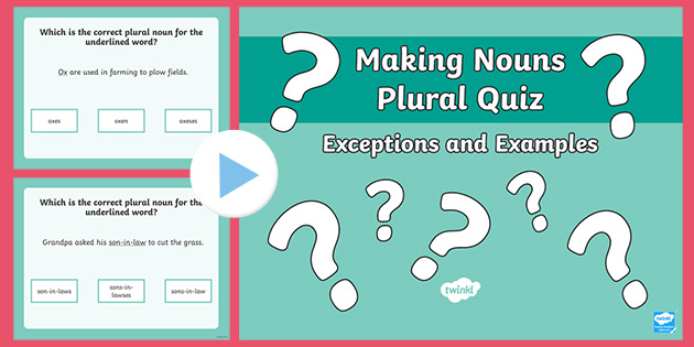 Making Tricky Nouns Plural Powerpoint Creat De Profesori