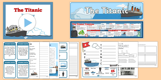 The Sinking Of The Titanic Anniversary KS1 Resource Pack