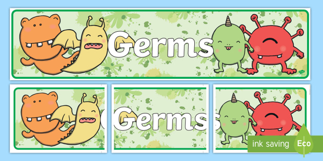 Germs Display Banner Teacher Made