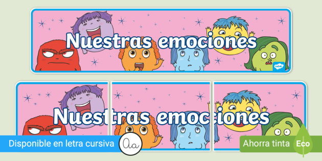 Letrero Nuestras Emociones Teacher Made