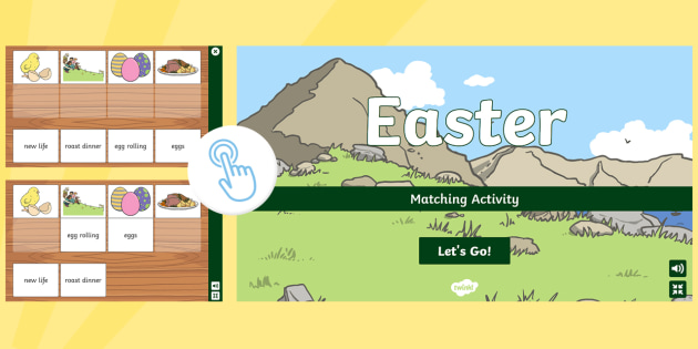 Easter Interactive Matching Activity