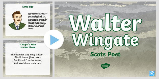 Walter Wingate A Night S Rain Poem PowerPoint Teacher Made