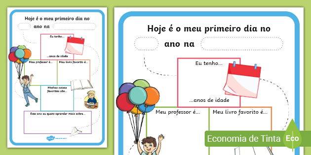 Atividade Para O Primeiro Dia De Aula