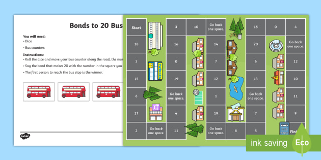 Number Bonds To Bus Game Board Game Teacher Made 86880 Hot Sex Picture