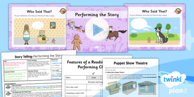 Traditional Tales The Gingerbread Man Storytelling Y Lesson Pack