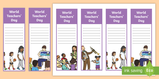 Bookmarks For Teachers World Teachers Day Teacher Made