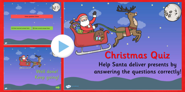 Editable Christmas Quiz Powerpoint Xmas Early Years Quiz